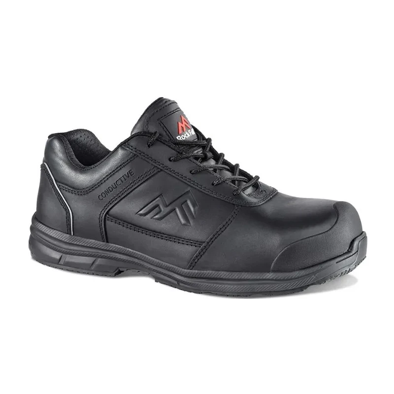 Rockfall Zinc Unisex Black Non-Metallic Safety Shoes Size UK 7 EU 40 RF002/040