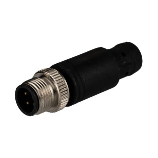 RS PRO Circular Connector Cable Plug Male 4 Contacts M12 Connector IP67 30V 4A Nylon Housing 205-5978