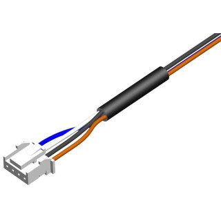 RS PRO Wire to Board Cable Male Sensor Connector to Free End, Black PVC Jacket, 2 m 205-5986