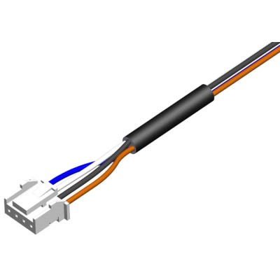 RS PRO Wire to Board Cable Male Sensor Connector to Free End, Black PVC Jacket, 2 m 205-5986