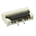 Molex 0.5 mm Pitch 15 Way Right Angle Female FPC Connector, Bottom Contact 5022441530