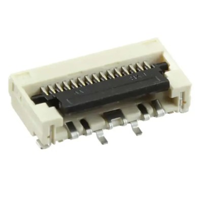 Molex 0.5 mm Pitch 15 Way Right Angle Female FPC Connector, Bottom Contact 5022441530