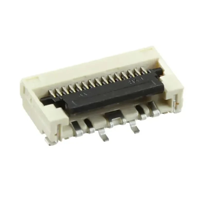 Molex 0.5 mm Pitch 15 Way Right Angle Female FPC Connector, Bottom Contact 5022441530