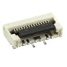 Molex 0.5 mm Pitch 15 Way Right Angle Female FPC Connector, Bottom Contact 5022441530