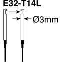 Omron Plastic Fibre Optic Sensor IP67, PE Housing, Cable Terminal, -40°C to 70°C, 35mm Length 