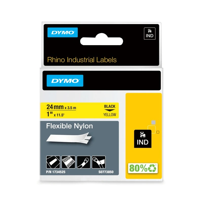 Dymo Label Printer Tape, Recycled Materials, Better World Product, Model 1734525