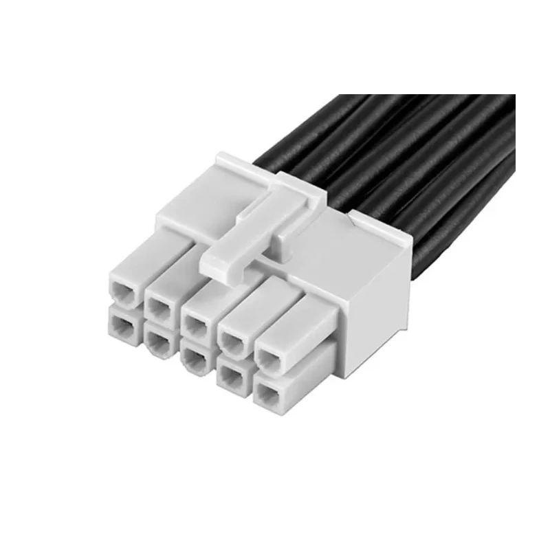 Molex 10 Way Female Mini-Fit Jr to 10 Way Female Mini-Fit Jr Wire to Board Cable 600mm 600V Nylon Jacket 215325-2103