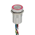 APEM Capacitive Switch Latching Momentary Illuminated Green Red NPN IP69K IP68 16mm Bushing Diameter CPB1210000NGSC