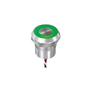 APEM Capacitive Switch Momentary Latching Illuminated Red Green NPN IP69K IP68 22mm Bushing Diameter CPB3110000EGSS
