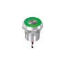 APEM Capacitive Switch Momentary Latching Illuminated Red Green NPN IP69K IP68 22mm Bushing Diameter CPB3110000EGSS