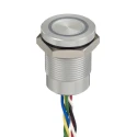 APEM Capacitive Switch Latching, Momentary Illuminated, Red, Green, NPN Output, IP68 IP69K Rated CPB2210000KGSC