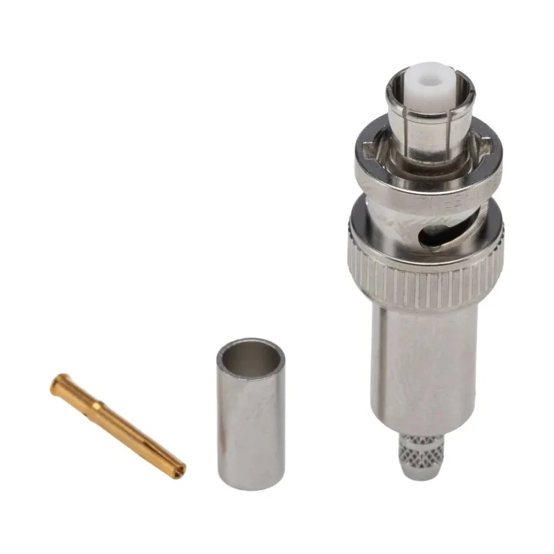 Huber+Suhner Series Coaxial Connector Cable Male SHV 50 Ω Straight Body Crimp 0.3GHz 165°C China 11_SHV-50-3-1/133_NE