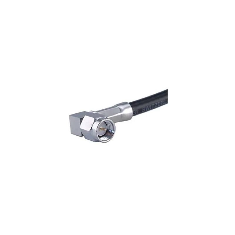 Huber+Suhner Series Coaxial Connector Cable Male SMA 50 Ω Right Angle Body Crimp 18 GHz Brass Gold 16_SMA-50-3-146/133_NH