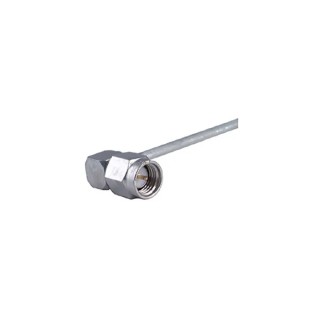 Huber+Suhner Series 50Ω SMA Coaxial Connector Cable, Male, Right Angle, Gold Plated, Solder Termination 16_SMA-50-2-53/119_NH