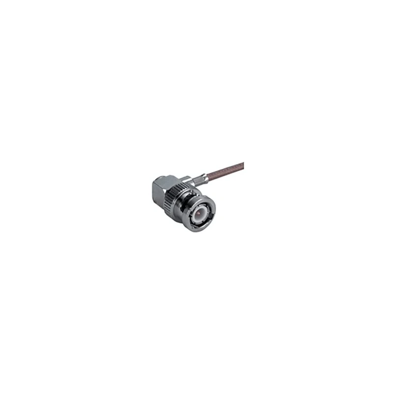 Huber+Suhner Series 16_BNC-50-2-5/133_NE Coaxial Connector Cable Male BNC 50 Ω Right Angle Body Crimp