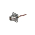 Huber+Suhner 25_N-50-3-9/133_NE Series Coaxial Connector Flange Female N Connector 50 Ω Straight Body Solder