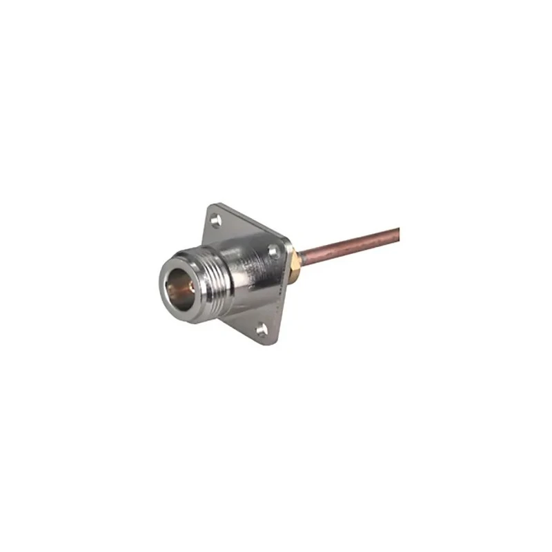 Huber+Suhner 25_N-50-3-9/133_NE Series Coaxial Connector Flange Female N Connector 50 Ω Straight Body Solder