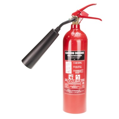 Fireblitz Carbon Dioxide Fire Extinguisher (Class BE) 5kg Wall Mount Discharge 9s FBC2