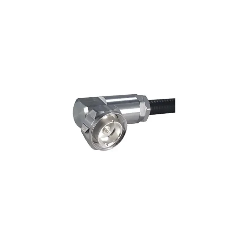 Huber+Suhner Circular Coaxial Connector Cable Male, 50 Ω, Right Angle Body Clamp, Brass, 7.5 GHz 16_716-50-9-5/033_-E
