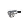 Huber+Suhner Circular Coaxial Connector Cable Male, 50 Ω, Right Angle Body Clamp, Brass, 7.5 GHz 16_716-50-9-5/033_-E