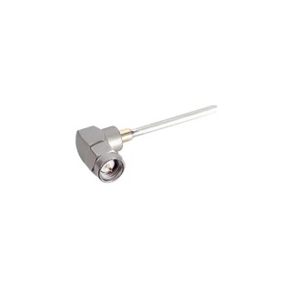 Huber+Suhner 50 Ω SMA Series Coaxial Connector Cable Male, Right Angle Body, Solder Termination 16_SMA-50-2-100/199_NH