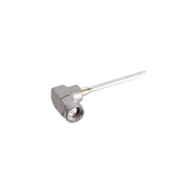 Huber+Suhner 50 Ω SMA Series Coaxial Connector Cable Male, Right Angle Body, Solder Termination 16_SMA-50-2-100/199_NH