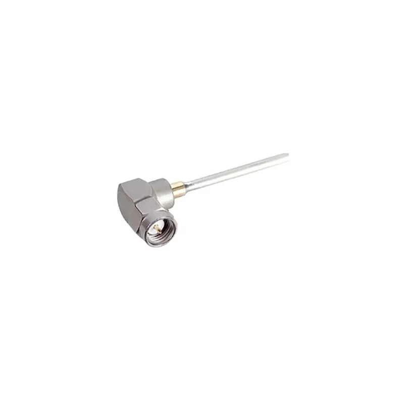 Huber+Suhner 50 Ω SMA Series Coaxial Connector Cable Male, Right Angle Body, Solder Termination 16_SMA-50-2-100/199_NH