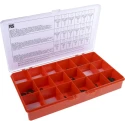 RS PRO Steel Circlip Kit 890 Piece Set for 2.25 mm to 8 mm Shafts 523-165