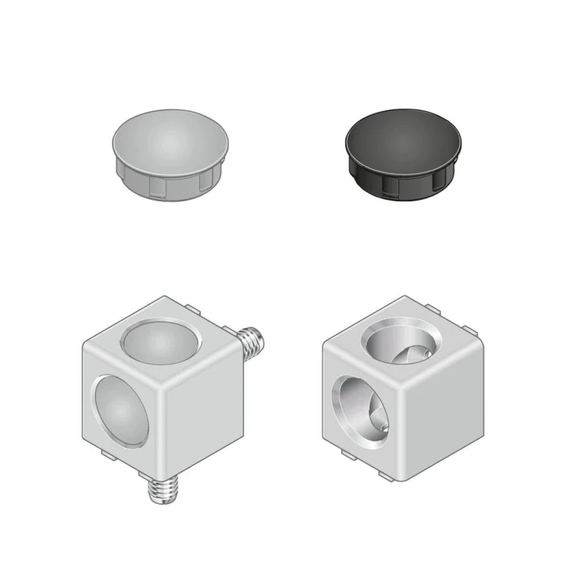 Bosch Rexroth Connecting Component Cube Connector for 20 mm Strut Profile, 6 mm Groove Size 3842549859