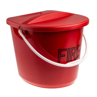 RS PRO Wall Plastic Fire Bucket Plastic Material Wall Mount 350mm Height 250mm Depth 523-061