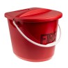 RS PRO Wall Plastic Fire Bucket Plastic Material Wall Mount 350mm Height 250mm Depth 523-061