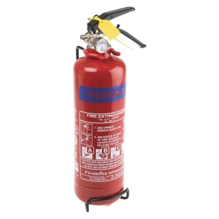 Fireblitz Dry Powder Fire Extinguisher Class ABC 2.1kg, Hand Grip Operation, CE Certified FBP1