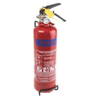 Fireblitz Dry Powder Fire Extinguisher Class ABC 2.1kg, Hand Grip Operation, CE Certified FBP1