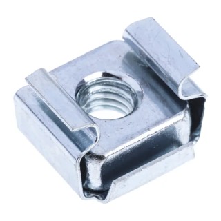RS PRO Steel Metric Cage Nut Zinc Plated M5, Overall Width 13.72mm, Cutout 9.53mm 523-109