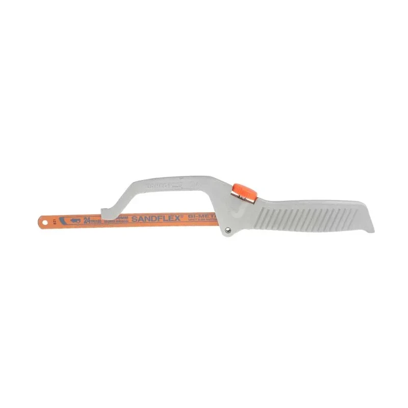 Bahco 250 mm Bi-Metal Hacksaw with 24 TPI Blade, Durable Diecast Frame 208