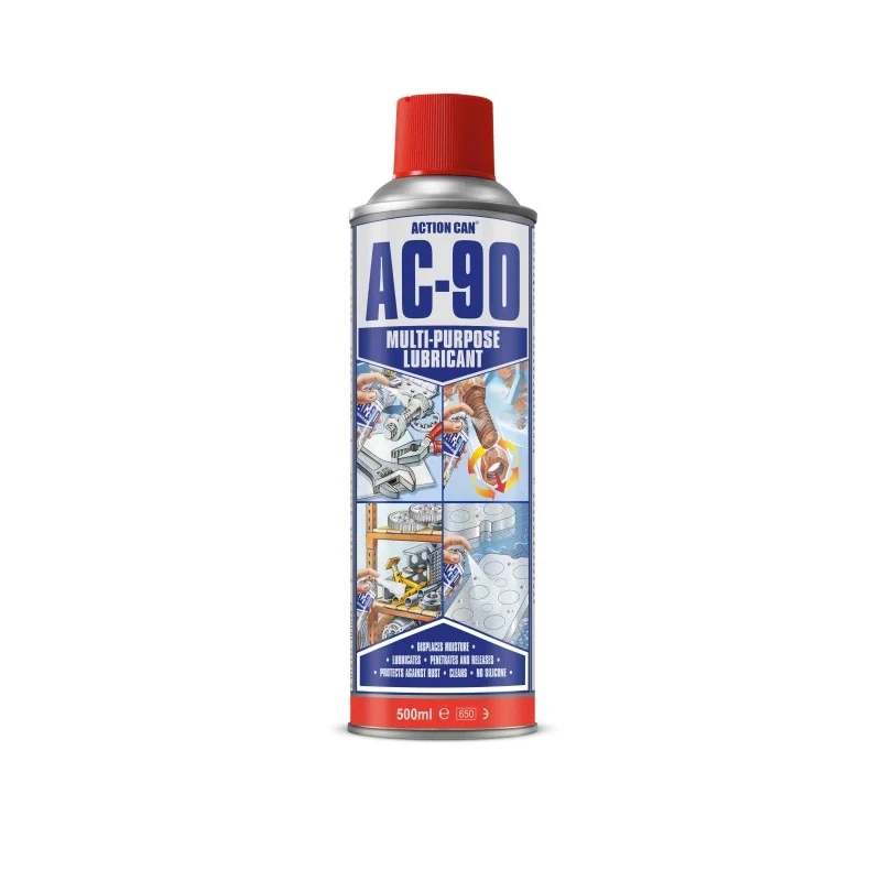 Action Can AC-90 Multi Purpose Lubricant Oil Aerosol 500 ml 43°C Flash Point 32766-aa