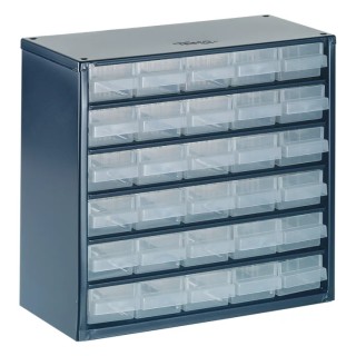 Raaco Drawer Storage Unit 30, Steel Frame, Blue, 283 mm x 306 mm x 150 mm 137539