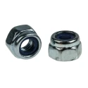 RS PRO Bright Zinc Steel Locknut M4 Nylon Insert DIN 985 Model 524-304