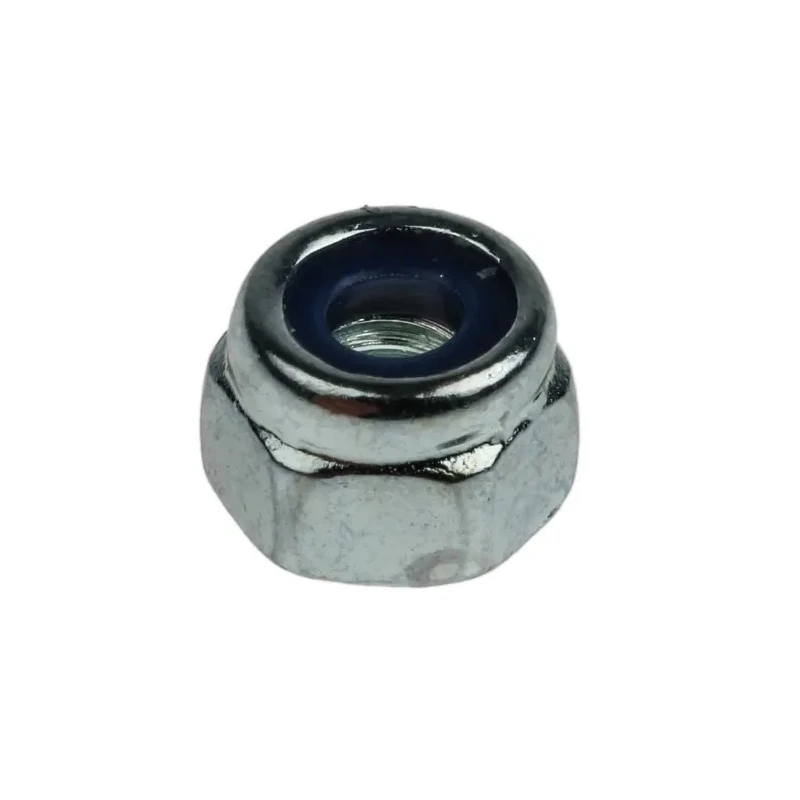 RS PRO Bright Zinc Steel Locknut M4 Nylon Insert DIN 985 Model 524-304