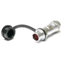 RS PRO Industrial Circular Connector, 4 Contacts, IP67 Rated, Chrome Plated Brass Housing, Gold-Plated Brass 206-5013