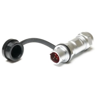 RS PRO Industrial Circular Connector, 4 Contacts, IP67 Rated, Chrome Plated Brass Housing, Gold-Plated Brass 206-5013
