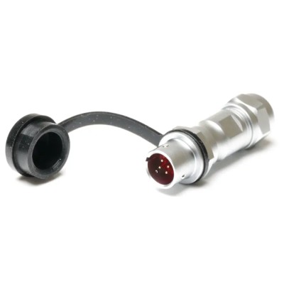 RS PRO Industrial Circular Connector, 4 Contacts, IP67 Rated, Chrome Plated Brass Housing, Gold-Plated Brass 206-5013