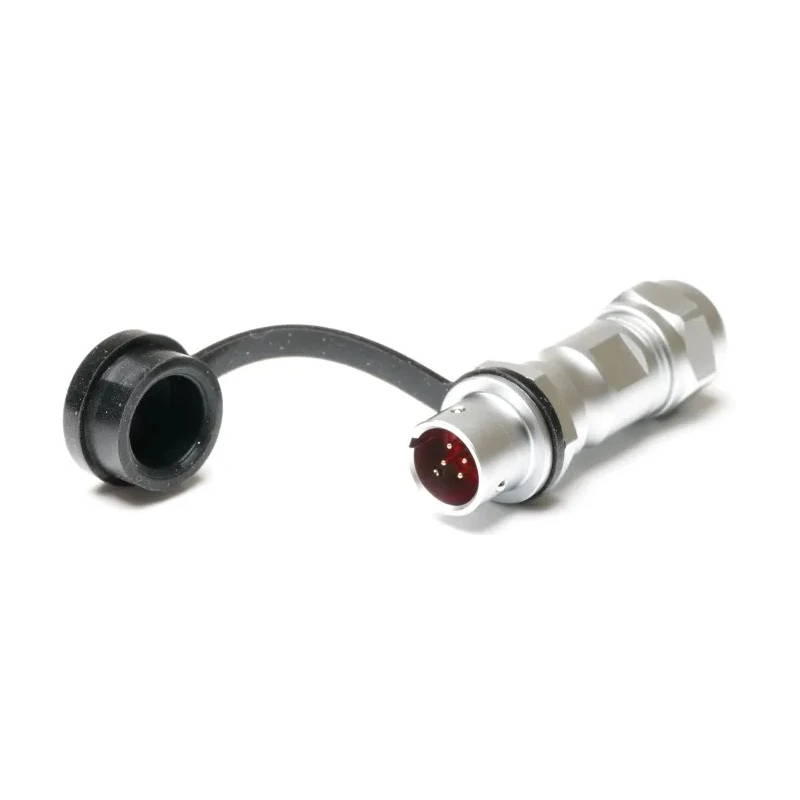 RS PRO Industrial Circular Connector, 4 Contacts, IP67 Rated, Chrome Plated Brass Housing, Gold-Plated Brass 206-5013