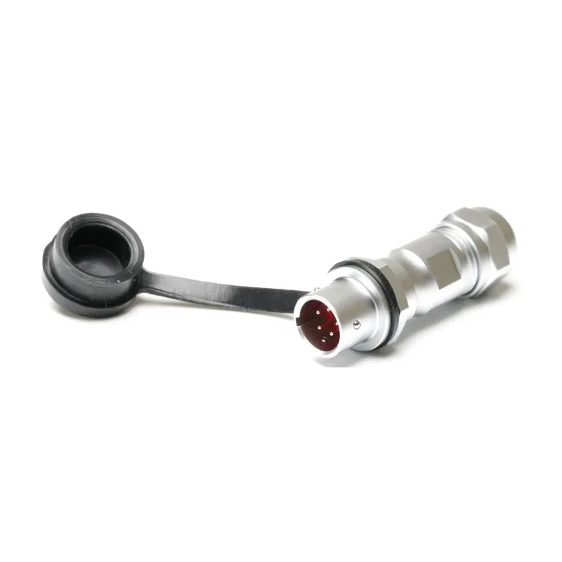 RS PRO Circular Connector 5 Contacts Cable Socket Male IP67 125V 3A Chrome Plated Brass 206-5014