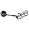 RS PRO Circular Connector 5 Contacts Cable Socket Male IP67 125V 3A Chrome Plated Brass 206-5014