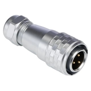 RS PRO Industrial Circular Connector M16, 3 Contacts, Male Plug, Cable Mount, IP67, 10A, 500V 206-5056