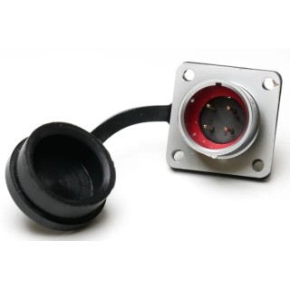 RS PRO Industrial Circular Connector, 4 Contacts, Flange Mount, M16 Size, Socket, Male, IP67, 500V, 5A, Chrome 206-5105