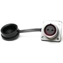 RS PRO Industrial Circular Connector Flange Mount 2 Contacts Socket Female 10A 500V IP67 206-5110
