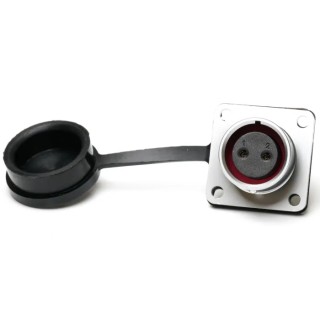 RS PRO Industrial Circular Connector Flange Mount 2 Contacts Socket Female 10A 500V IP67 206-5110