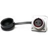 RS PRO Industrial Circular Connector Flange Mount 2 Contacts Socket Female 10A 500V IP67 206-5110